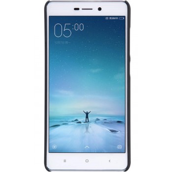 Xiaomi Redmi 3 dėklas juodas "Nillkin" Frosted Shield + plėvelė